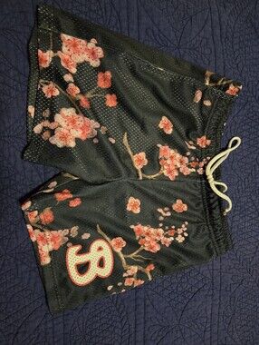 Youth BKTSQD Black Cherry Blosson Athletic Shorts
